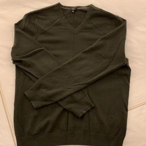 Vince 100% Cashmere Sweater size L - Olive Green